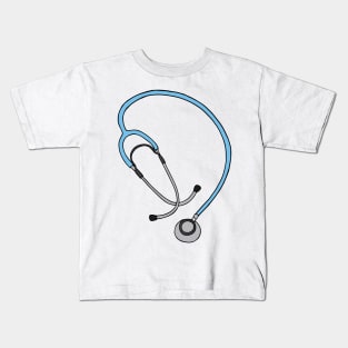 Stethoscope Doctor Nurse Illustration Kids T-Shirt